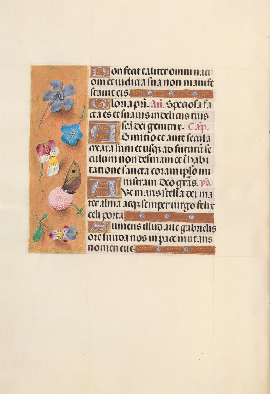 Ore di Isabella la Cattolica, Regina di Spagna: Fol. 150v da Master of the First Prayerbook of Maximillian
