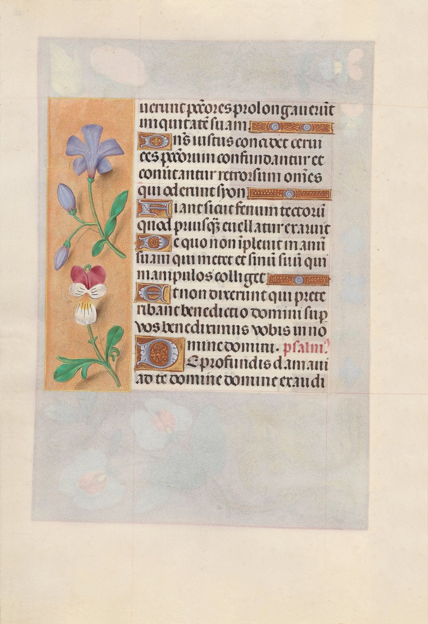 Ore di Isabella la Cattolica, regina di Spagna: Fol. 155v da Master of the First Prayerbook of Maximillian