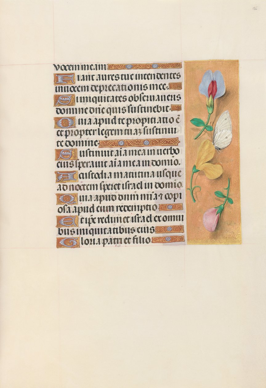 Ore di Isabella la Cattolica, Regina di Spagna: Fol. 156r da Master of the First Prayerbook of Maximillian