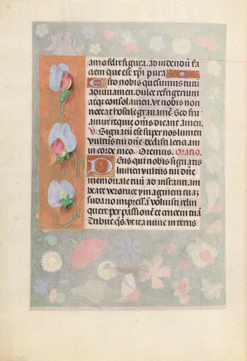 Ore di Isabella la Cattolica, Regina di Spagna: Fol. 15v, c. 1500 da Master of the First Prayerbook of Maximillian