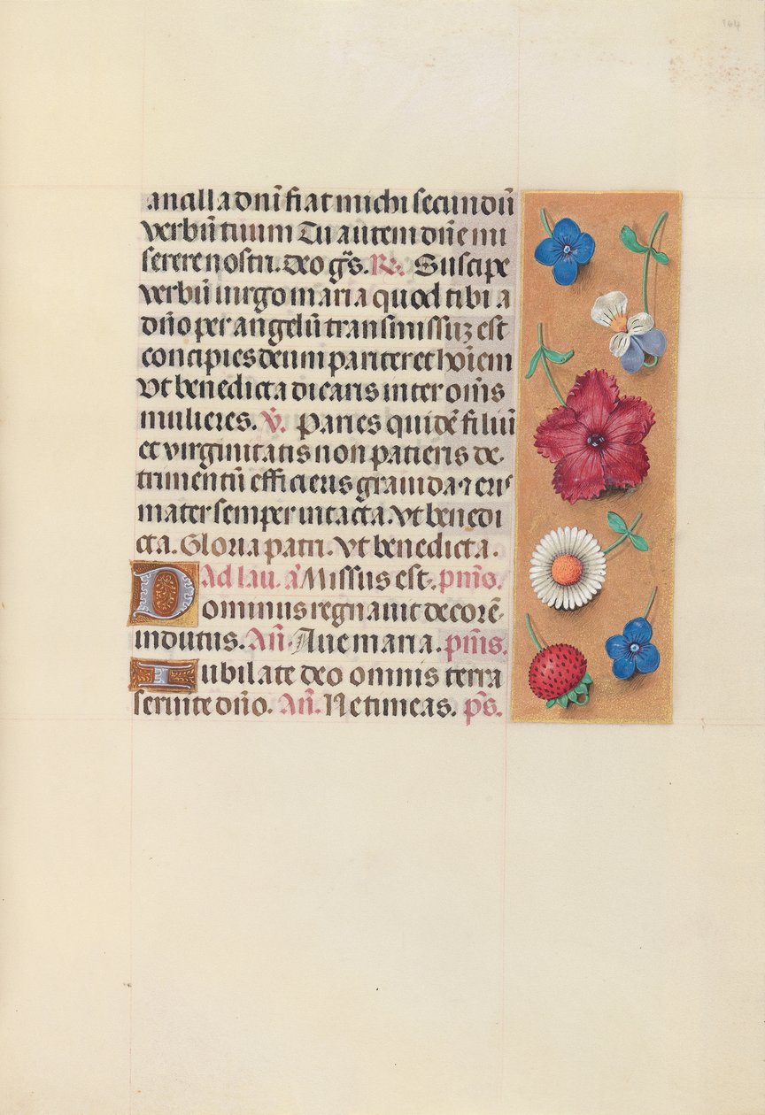 Ore di Isabella la Cattolica, Regina di Spagna: Fol. 164r, c. 1500 da Master of the First Prayerbook of Maximillian