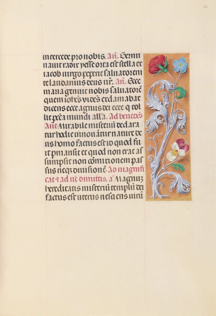 Ore di Isabella la Cattolica, Regina di Spagna: Fol. 166r, c. 1500 da Master of the First Prayerbook of Maximillian