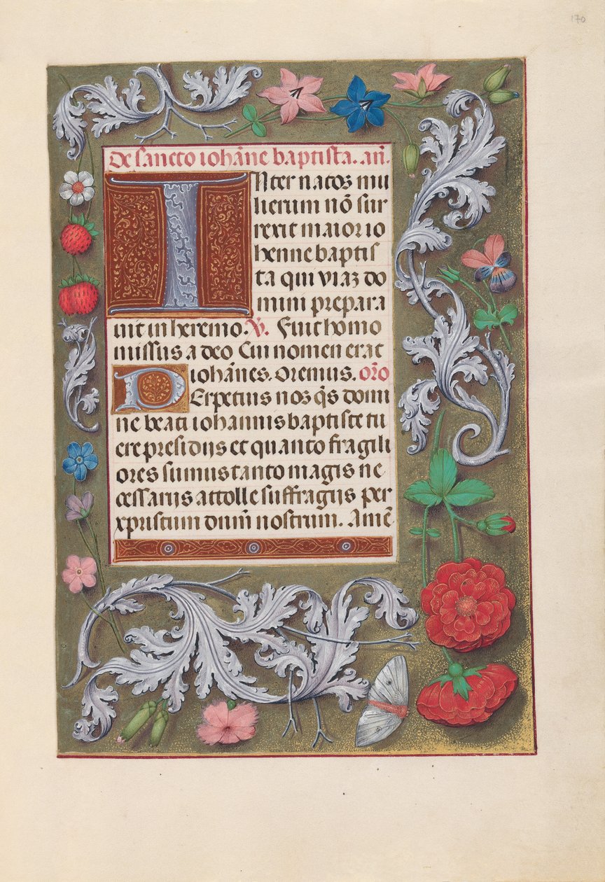 Ore della regina Isabella la Cattolica, regina di Spagna:  Fol. 170r da Master of the First Prayerbook of Maximillian