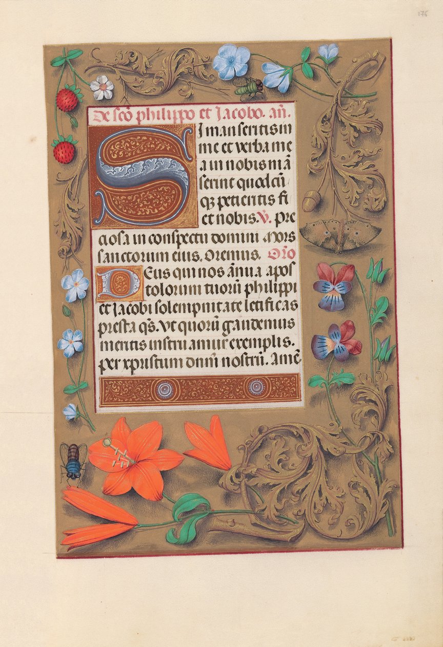 Ore di Isabella la Cattolica, Regina di Spagna: Fol. 176r, c. 1500 da Master of the First Prayerbook of Maximillian