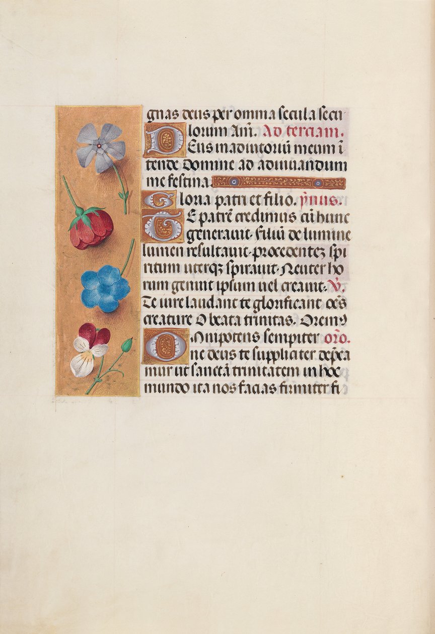 Ore di Isabella la Cattolica, Regina di Spagna: Fol. 19v, c. 1500 da Master of the First Prayerbook of Maximillian