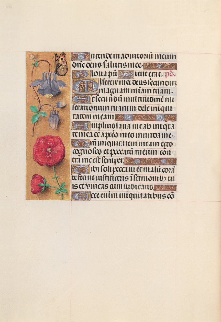Ore di Isabella la Cattolica, regina di Spagna: Fol. 204v, c. 1500 da Master of the First Prayerbook of Maximillian