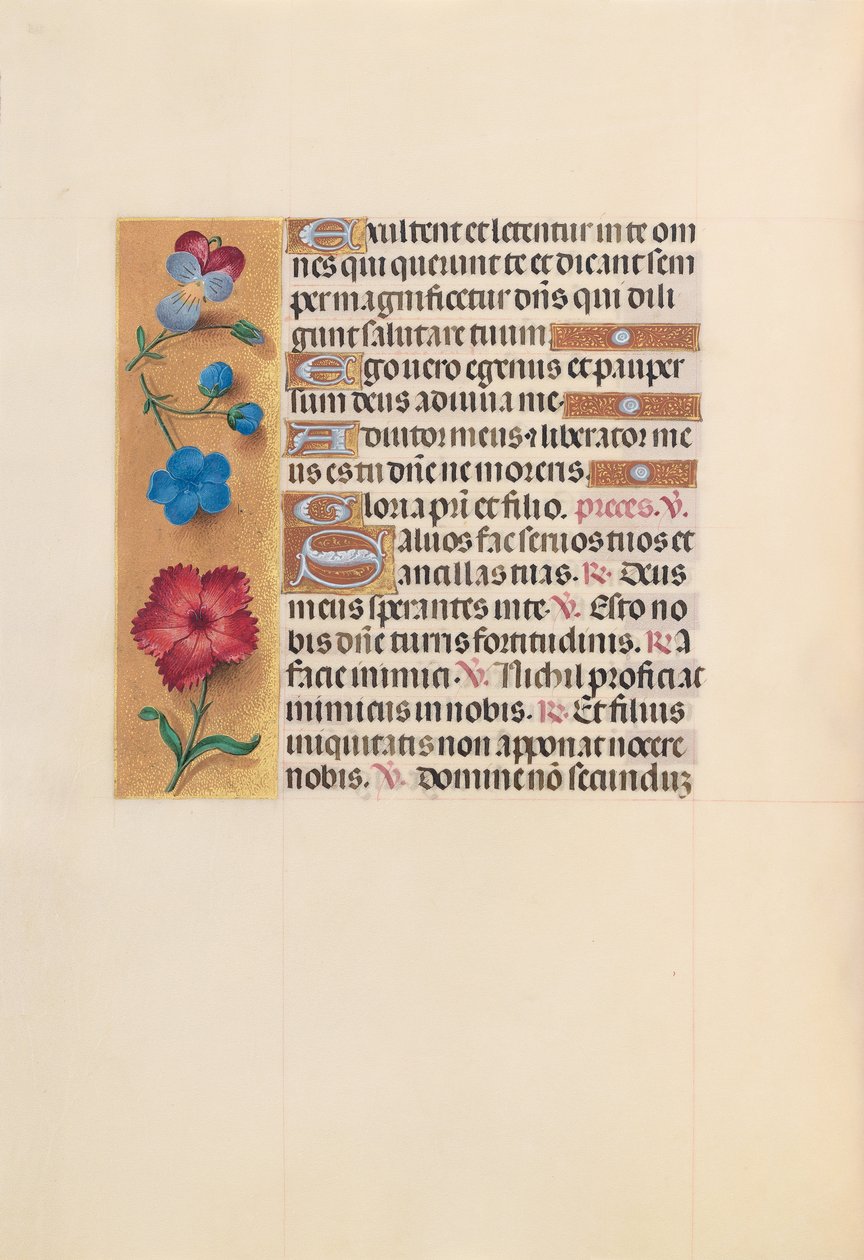 Ore di Isabella la Cattolica, regina di Spagna: Fol. 215v, c. 1500 da Master of the First Prayerbook of Maximillian
