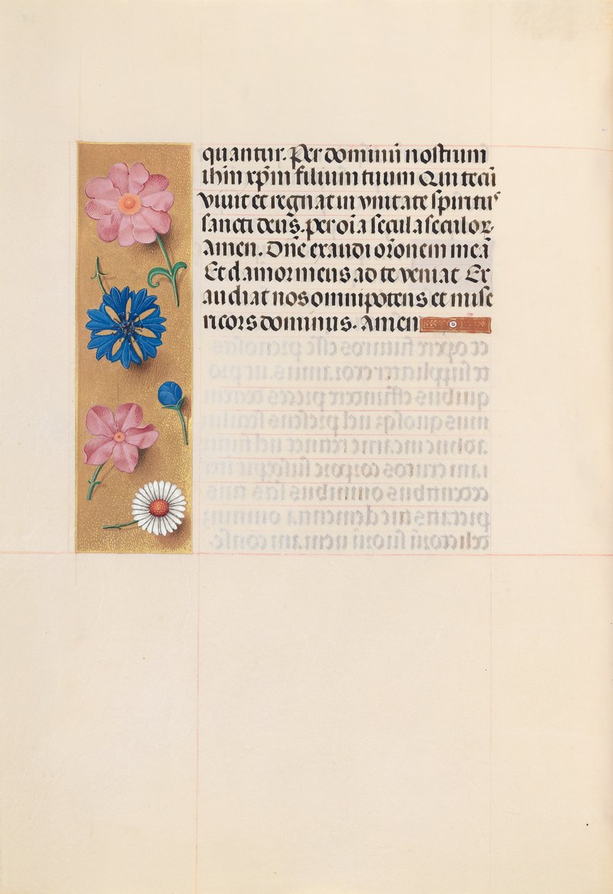Ore della regina Isabella la Cattolica, regina di Spagna: Fol. 218v, Ufficio dei Morti, c. 1500 da Master of the First Prayerbook of Maximillian