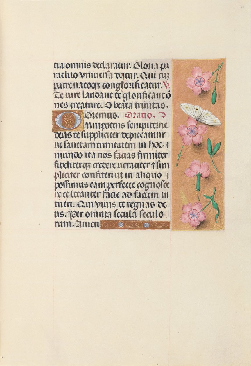 Ore di Isabella la Cattolica, Regina di Spagna: Fol. 21r, c. 1500 da Master of the First Prayerbook of Maximillian