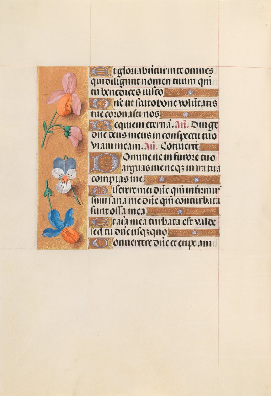 Ore della Regina Isabella la Cattolica, Regina di Spagna: Fol. 228v, c. 1500 da Master of the First Prayerbook of Maximillian