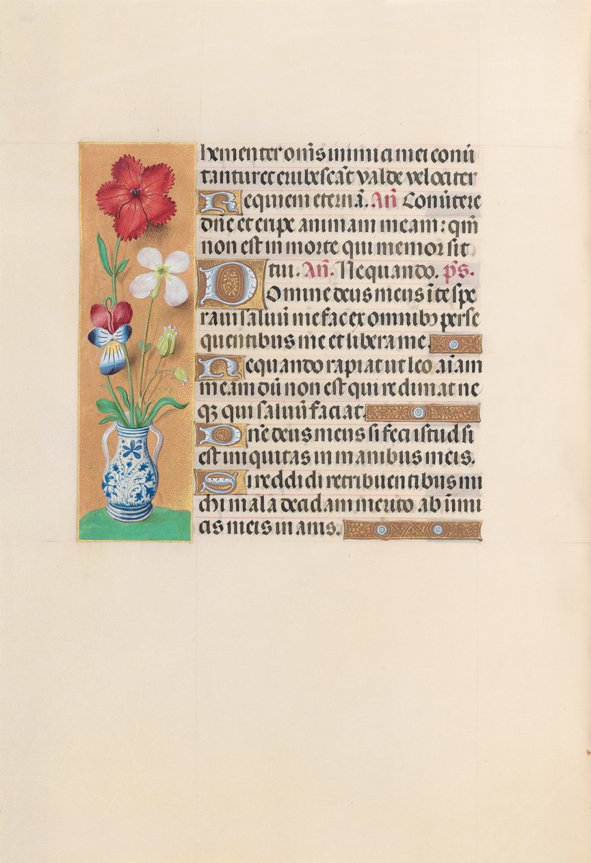 Ore di Isabella la Cattolica, Regina di Spagna: Fol. 229v da Master of the First Prayerbook of Maximillian