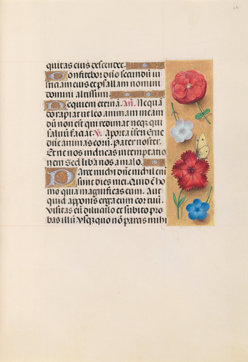 Ore della Regina Isabella la Cattolica, Regina di Spagna: Fol. 231r da Master of the First Prayerbook of Maximillian