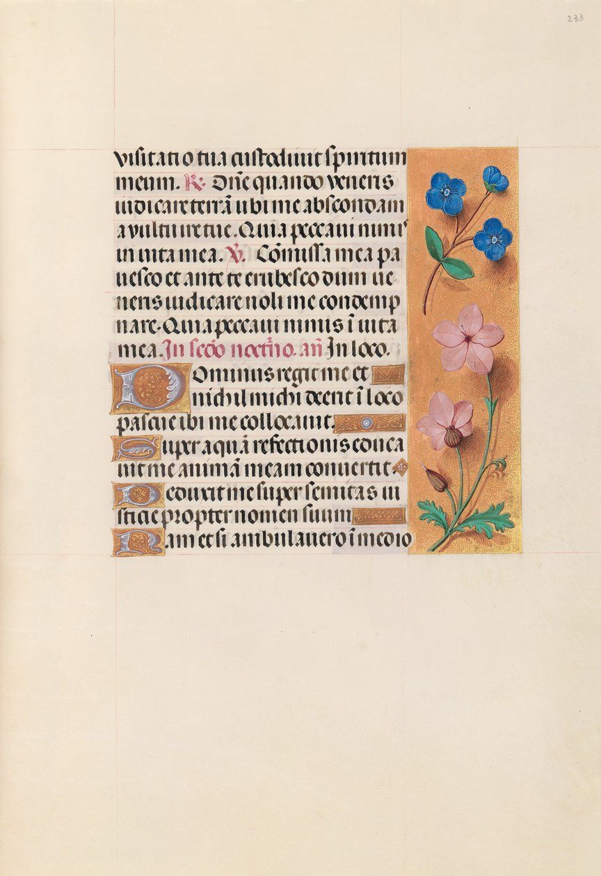 Ore di Isabella la Cattolica, Regina di Spagna: Fol. 233r, c. 1500 da Master of the First Prayerbook of Maximillian