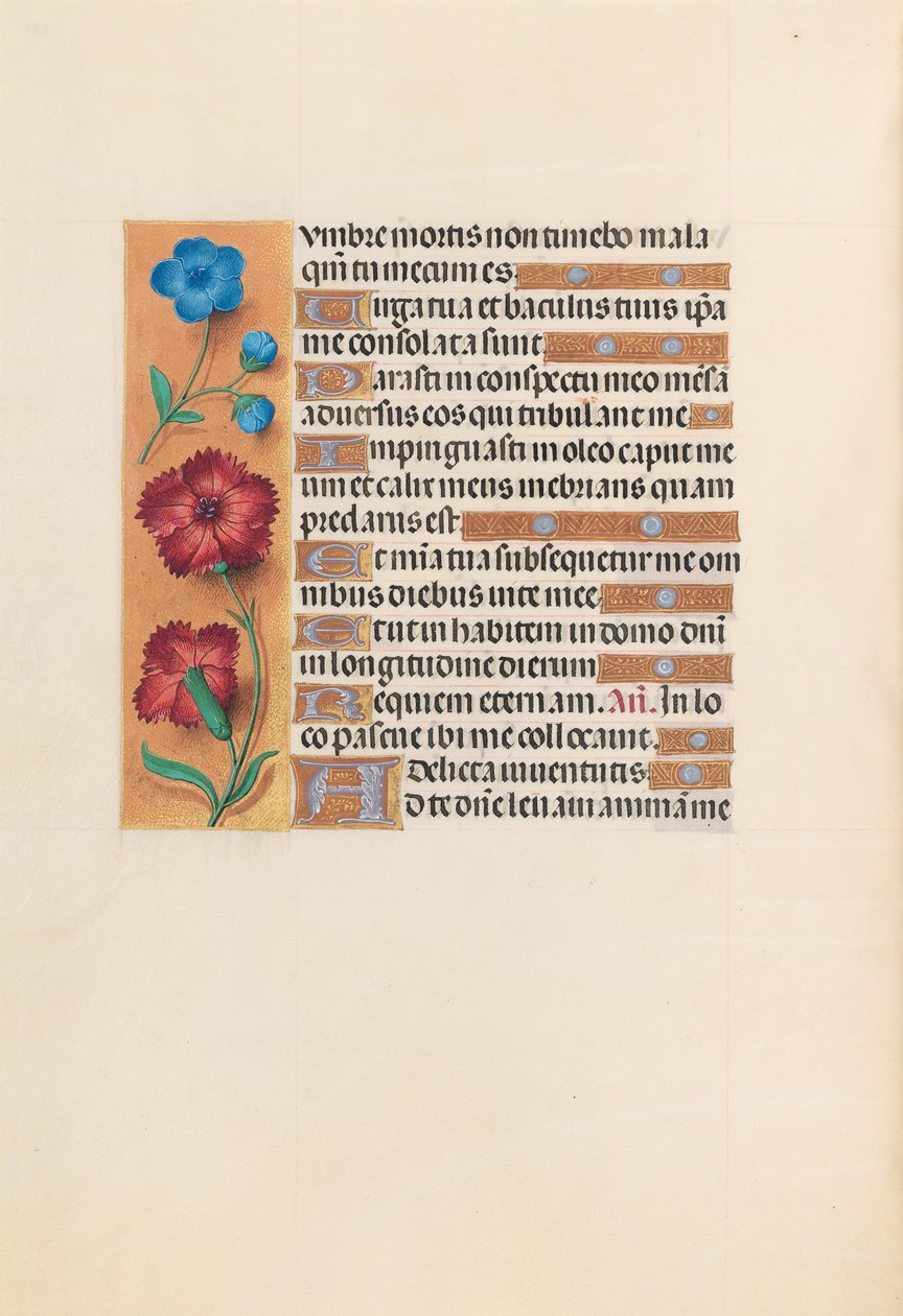 Ore della regina Isabella la Cattolica, regina di Spagna: Fol. 233v, c. 1500 da Master of the First Prayerbook of Maximillian