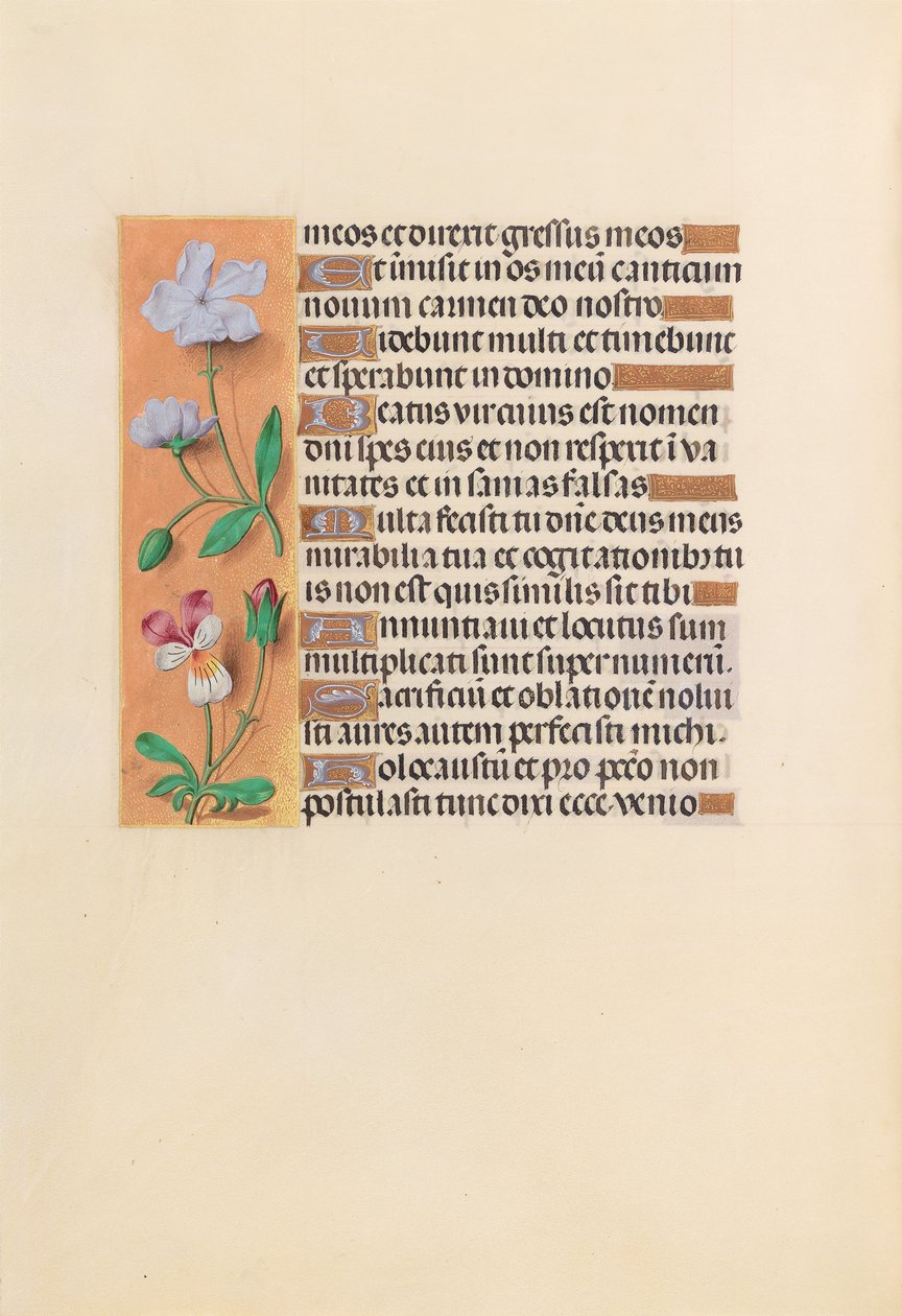 Ore di Isabella la Cattolica, Regina di Spagna: Fol. 239v, c. 1500 da Master of the First Prayerbook of Maximillian