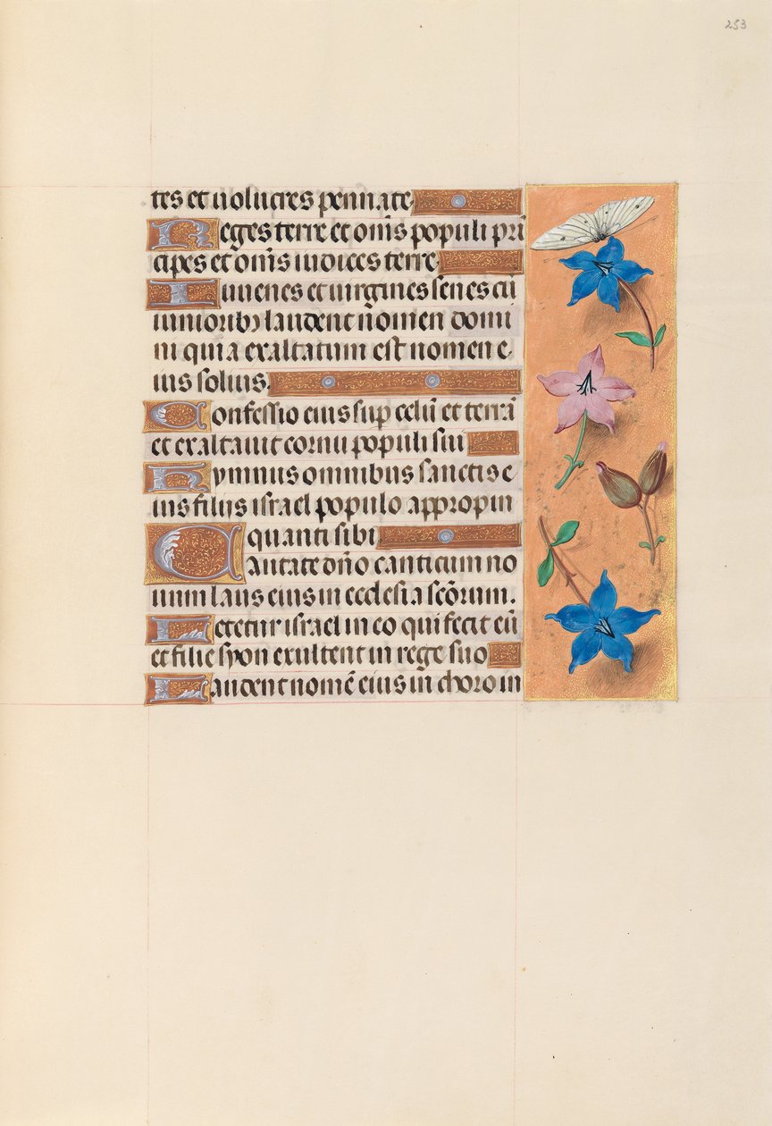 Ore di Isabella la Cattolica, regina di Spagna: Fol. 253r da Master of the First Prayerbook of Maximillian