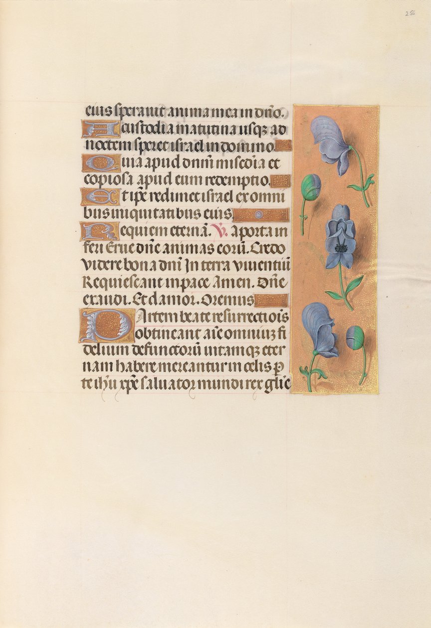 Ore di Isabella la Cattolica, Regina di Spagna: Fol. 256r, c. 1500 da Master of the First Prayerbook of Maximillian