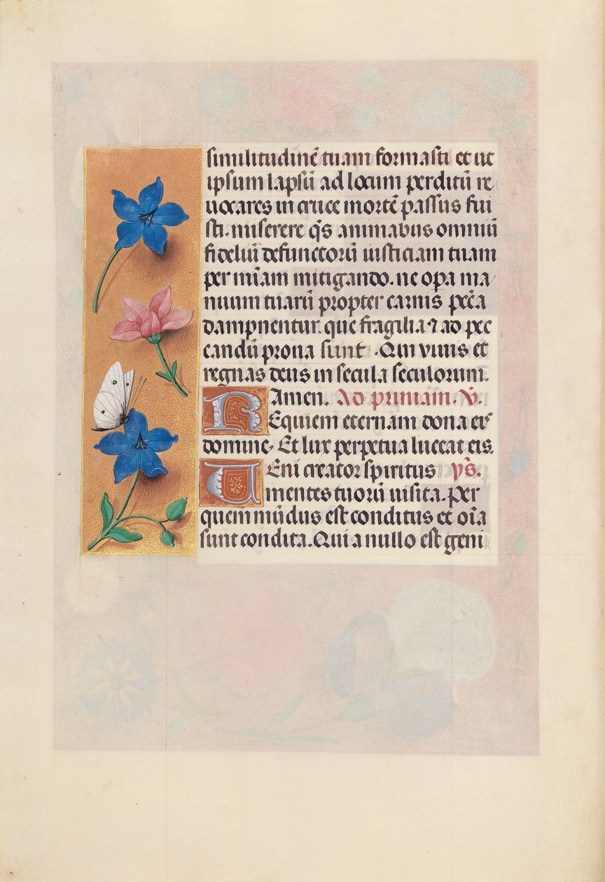 Ore di Isabella la Cattolica, Regina di Spagna: Fol. 25v, c. 1500 da Master of the First Prayerbook of Maximillian
