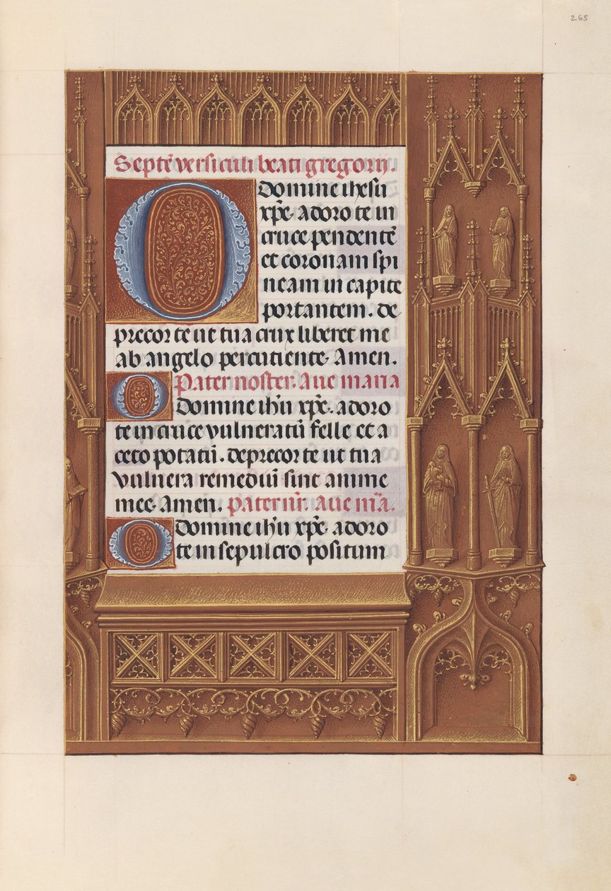 Ore della Regina Isabella la Cattolica, Regina di Spagna: Fol. 265r da Master of the First Prayerbook of Maximillian