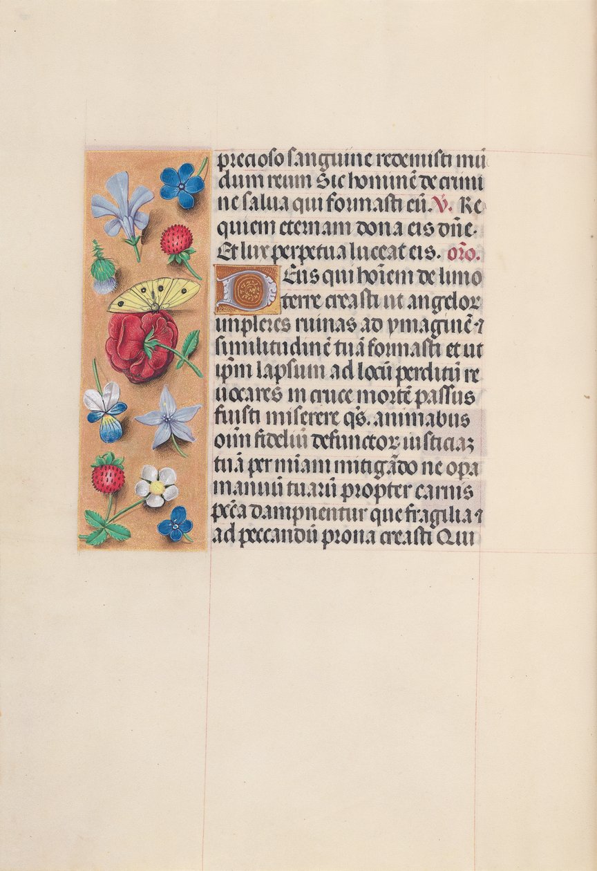 Ore di Isabella la Cattolica, Regina di Spagna: Fol. 29v, c. 1500 da Master of the First Prayerbook of Maximillian
