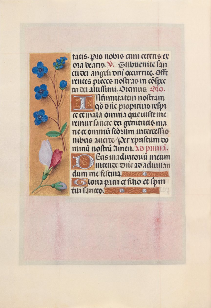Ore della regina Isabella la Cattolica, regina di Spagna:  Fol. 38v da Master of the First Prayerbook of Maximillian