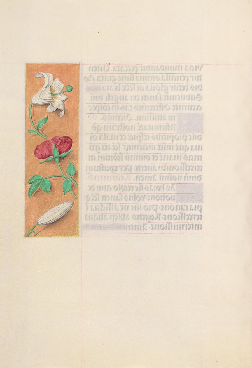 Ore della regina Isabella la Cattolica, regina di Spagna: Fol. 42v, c. 1500 da Master of the First Prayerbook of Maximillian