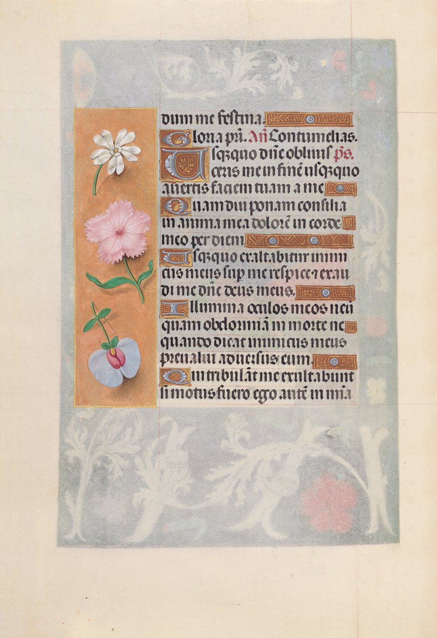 Ore della regina Isabella la Cattolica, regina di Spagna:  Fol. 57v da Master of the First Prayerbook of Maximillian