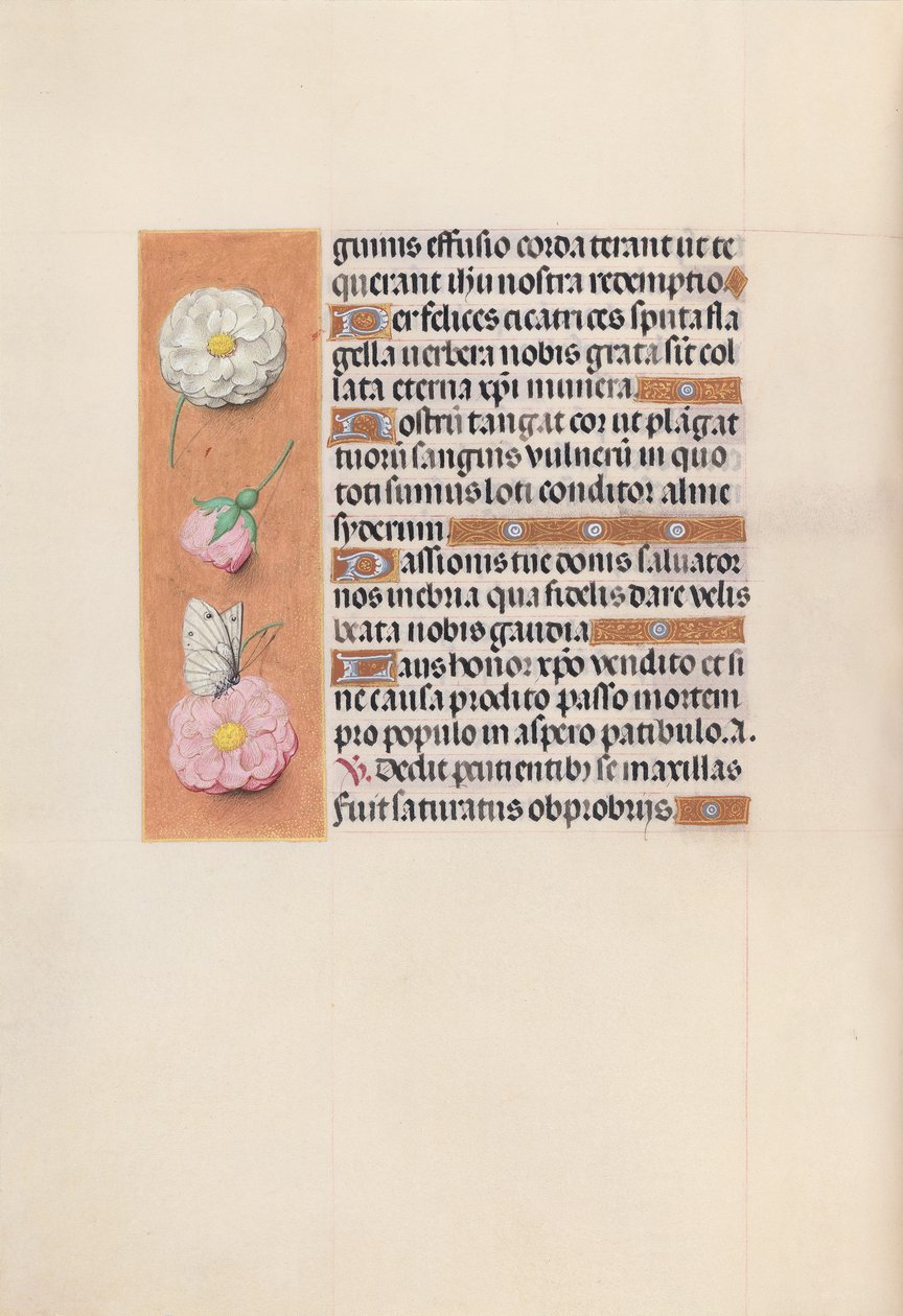 Ore di Isabella la Cattolica, Regina di Spagna: Fol. 58v, c. 1500 da Master of the First Prayerbook of Maximillian
