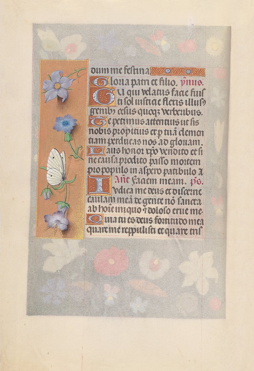 Ore di Isabella la Cattolica, Regina di Spagna: Fol. 61v da Master of the First Prayerbook of Maximillian