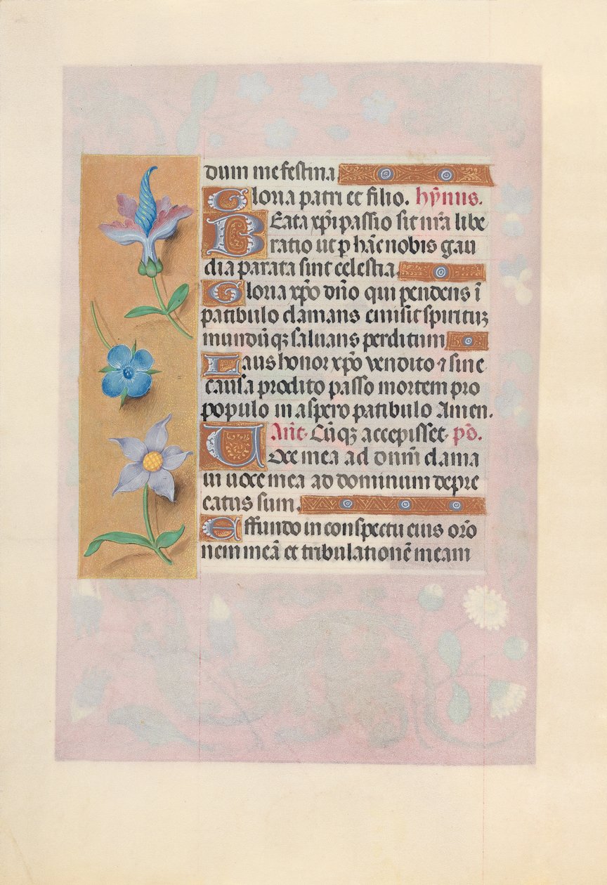 Ore di Isabella la Cattolica, Regina di Spagna: Fol. 69v, c. 1500 da Master of the First Prayerbook of Maximillian