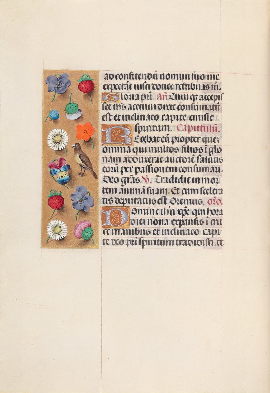 Ore di Isabella la Cattolica, Regina di Spagna: Fol. 70v da Master of the First Prayerbook of Maximillian