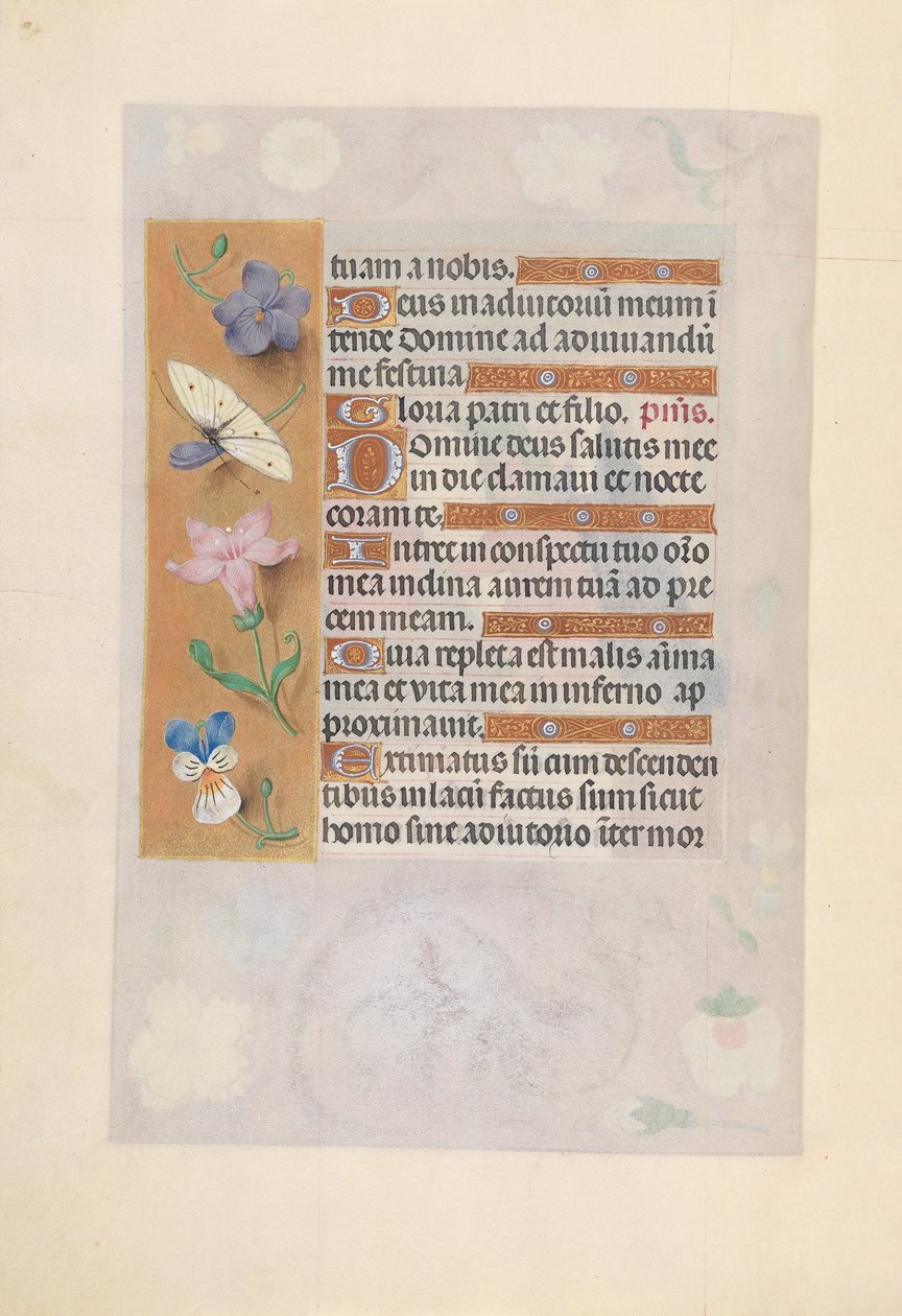 Ore di Isabella la Cattolica, regina di Spagna: Fol. 77v, c. 1500 da Master of the First Prayerbook of Maximillian