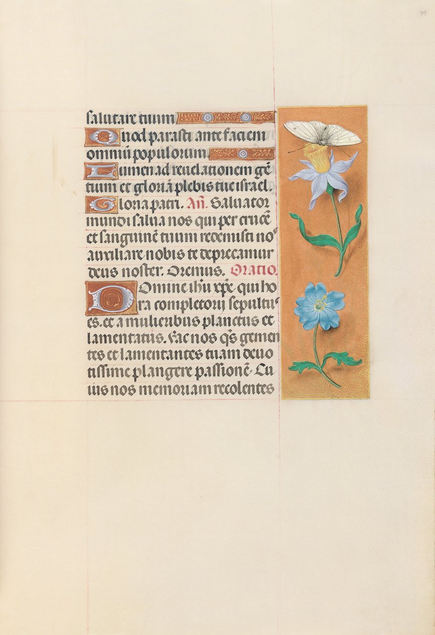 Ore della Regina Isabella la Cattolica, Regina di Spagna: Fol. 79r da Master of the First Prayerbook of Maximillian