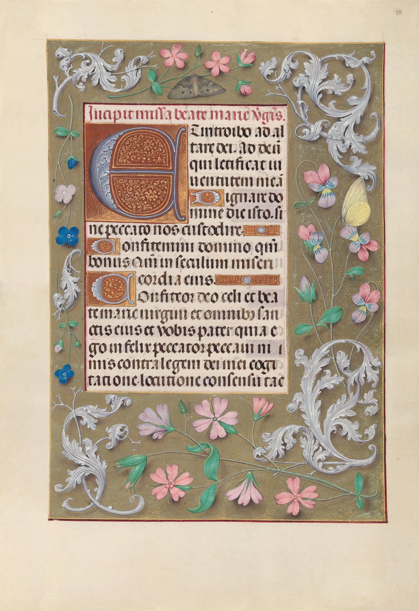 Ore di Isabella la Cattolica, Regina di Spagna: Fol. 88r, c. 1500 da Master of the First Prayerbook of Maximillian
