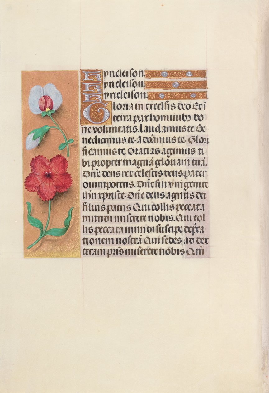 Ore di Isabella la Cattolica, Regina di Spagna: Fol. 89v, c. 1500 da Master of the First Prayerbook of Maximillian