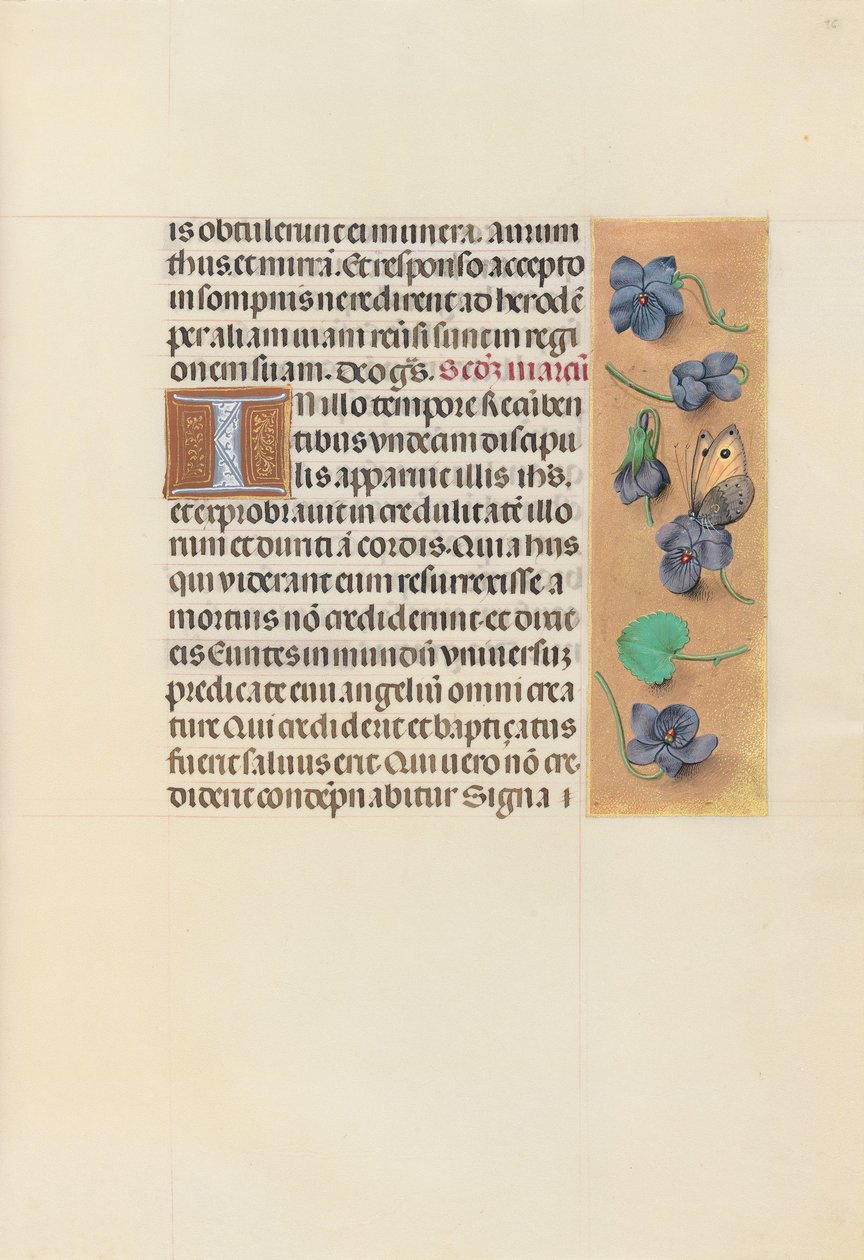 Ore di Isabella la Cattolica, Regina di Spagna: Fol. 96r, c. 1500 da Master of the First Prayerbook of Maximillian
