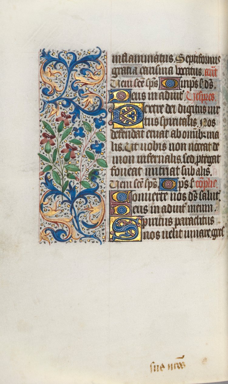 Libro delle Ore Uso di Rouen: fol. 101v, c. 1470 da Master of the Geneva Latini