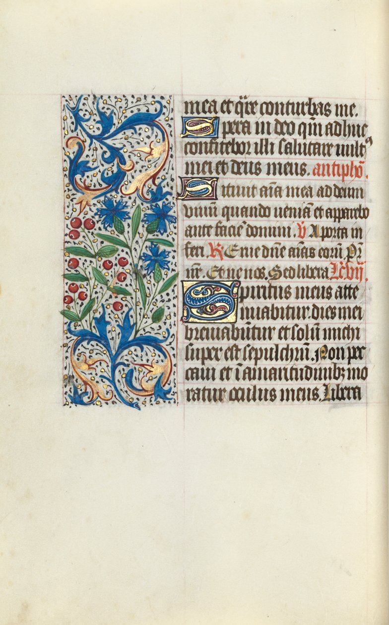 Libro delle Ore Uso di Rouen: fol. 130v, c. 1470 da Master of the Geneva Latini