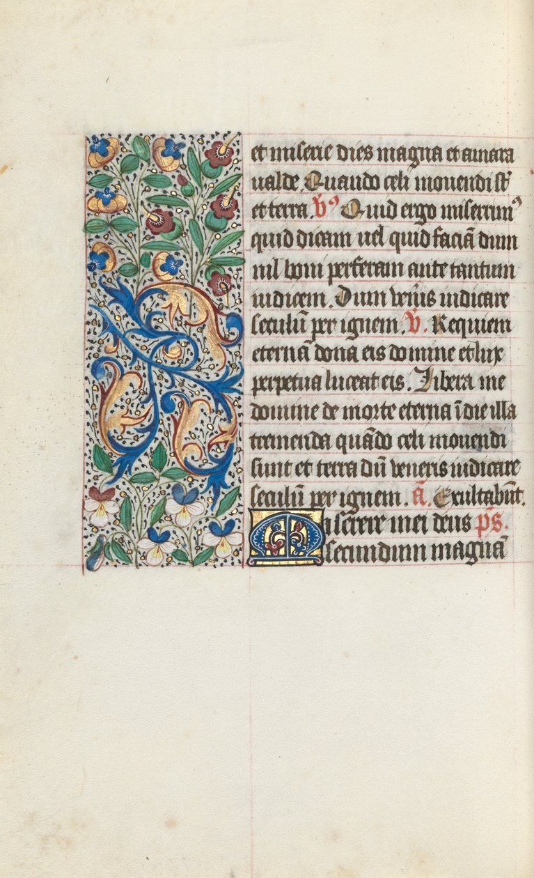 Libro delle Ore Uso di Rouen: fol. 133v, c. 1470 da Master of the Geneva Latini