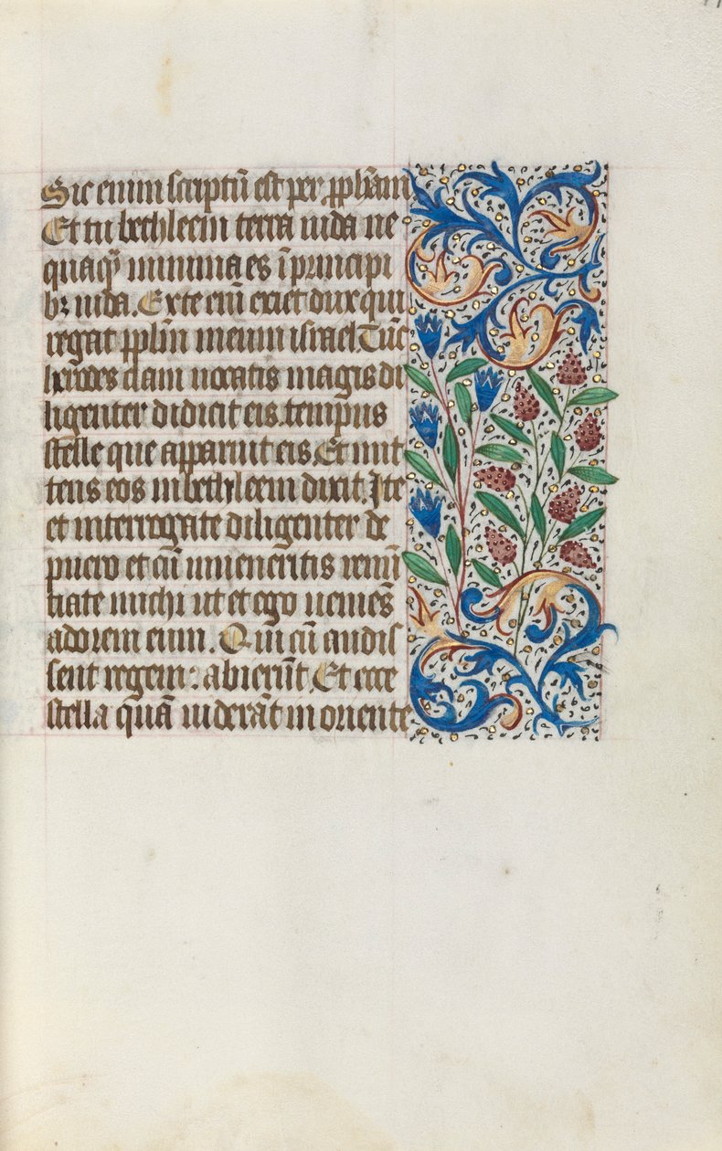 Libro delle Ore Uso di Rouen: fol. 17r, c. 1470 da Master of the Geneva Latini