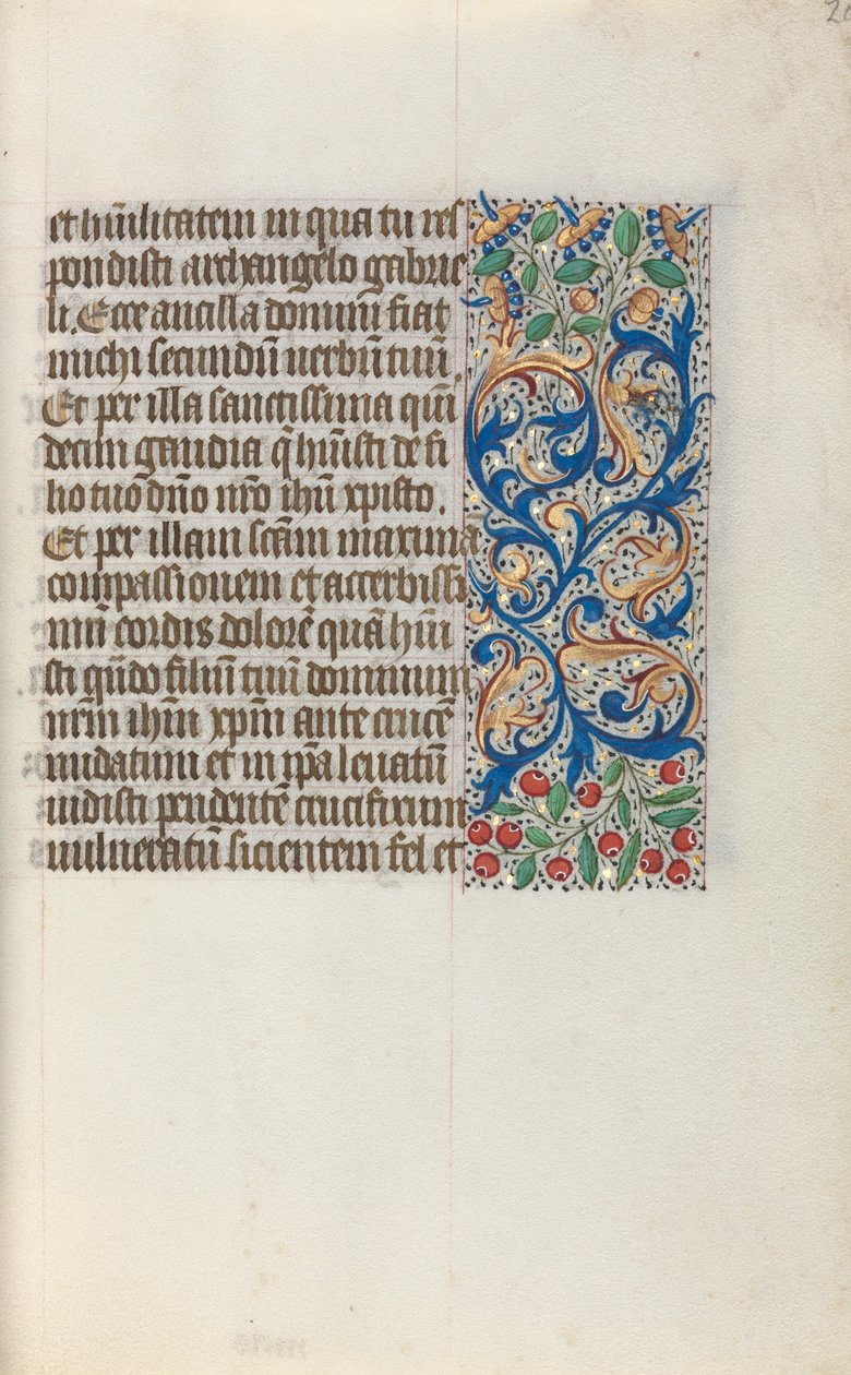 Libro delle Ore Uso di Rouen: fol. 20r, c. 1470 da Master of the Geneva Latini