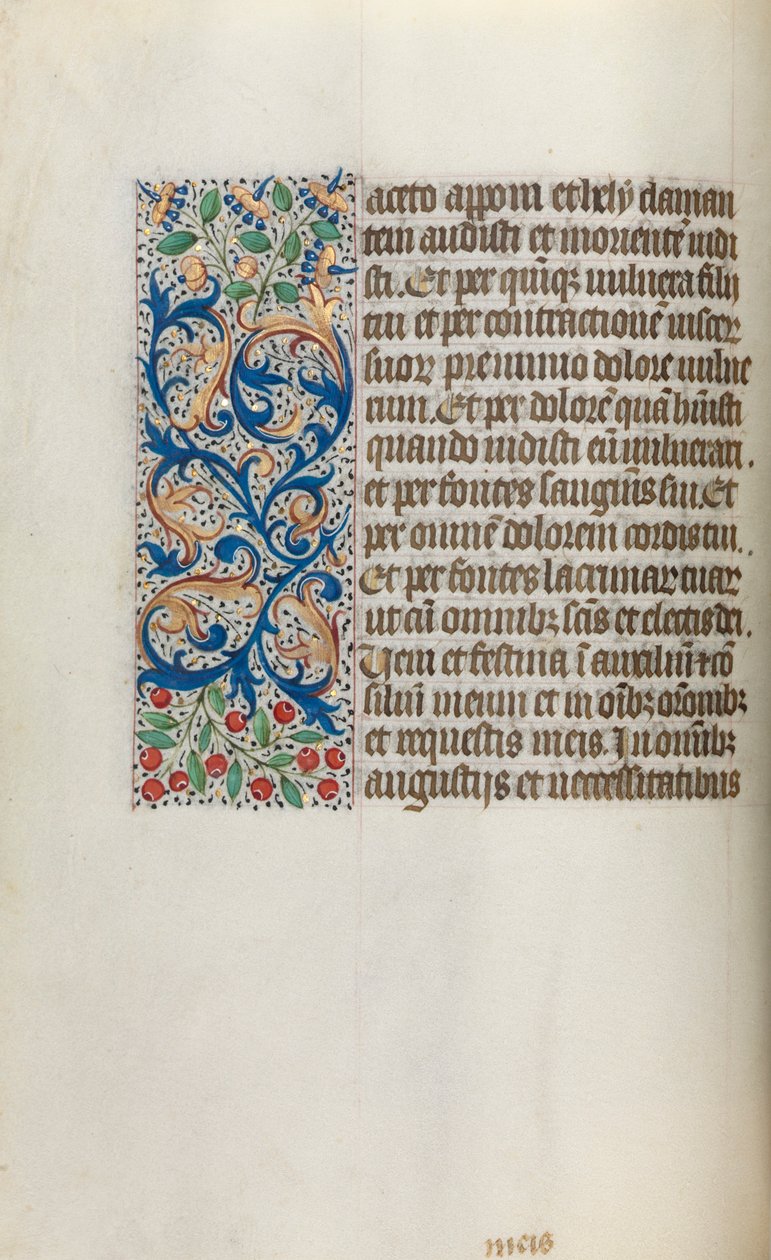 Libro delle Ore Uso di Rouen: fol. 20v, c. 1470 da Master of the Geneva Latini