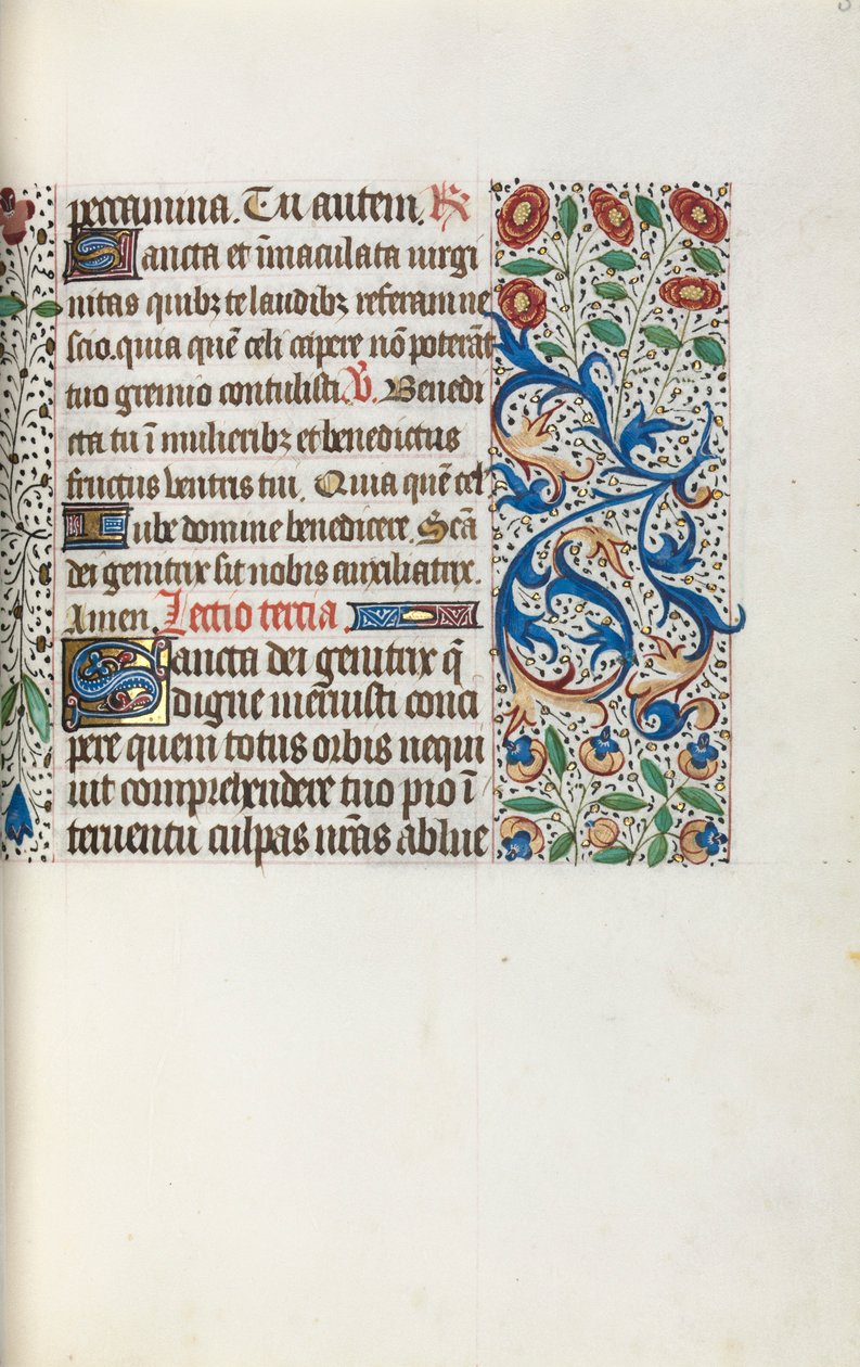 Libro delle Ore Uso di Rouen: fol. 36r, c. 1470 da Master of the Geneva Latini