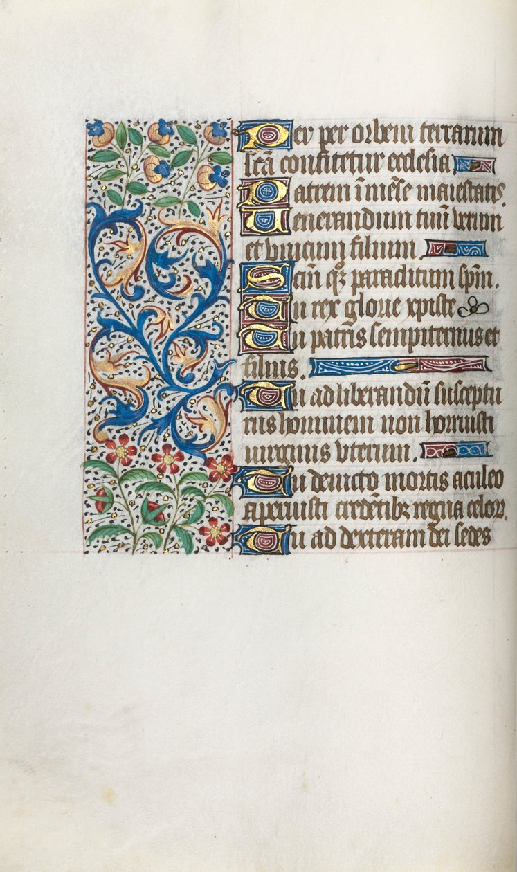 Libro delle Ore Uso di Rouen: fol. 37v, c. 1470 da Master of the Geneva Latini