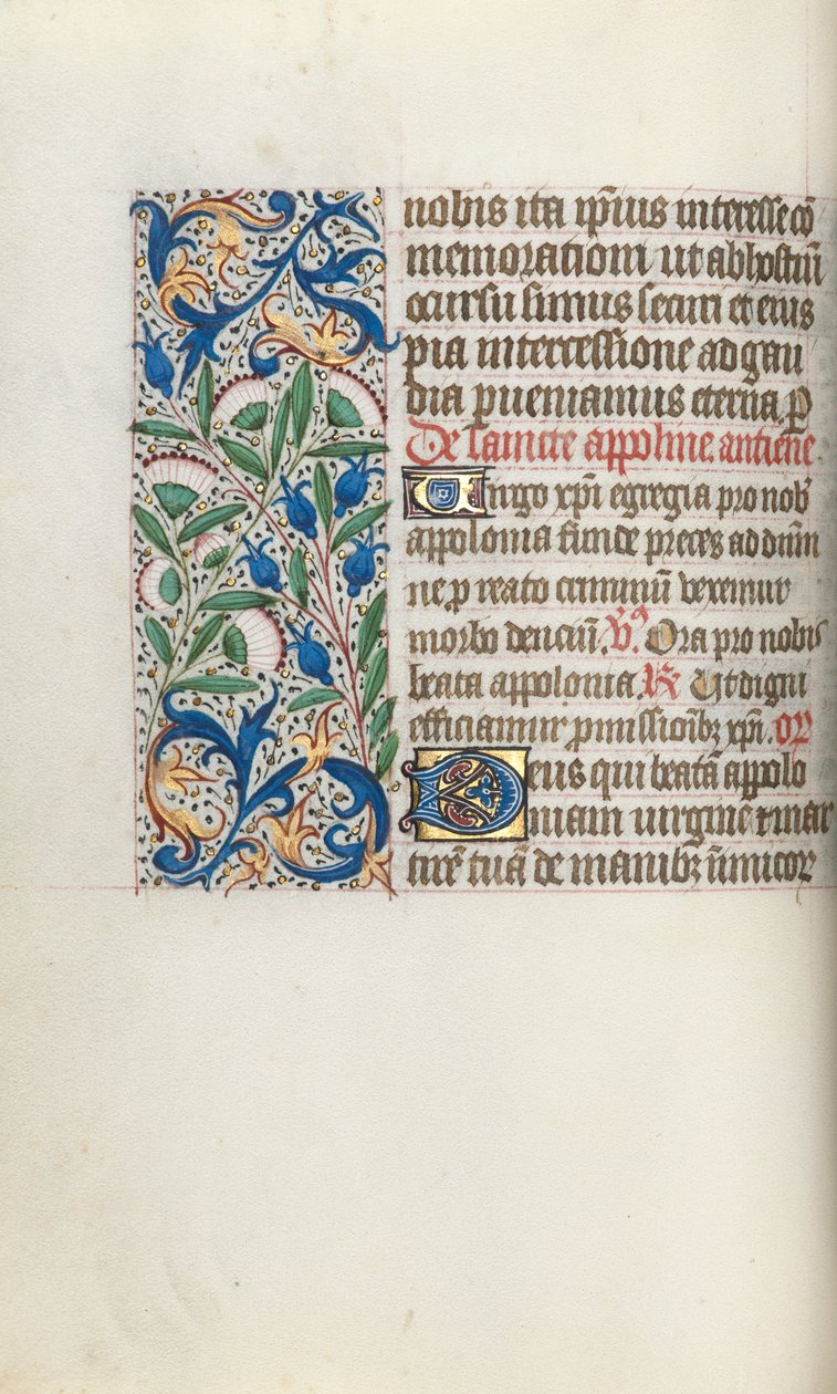 Libro delle Ore Uso di Rouen: fol. 54v da Master of the Geneva Latini
