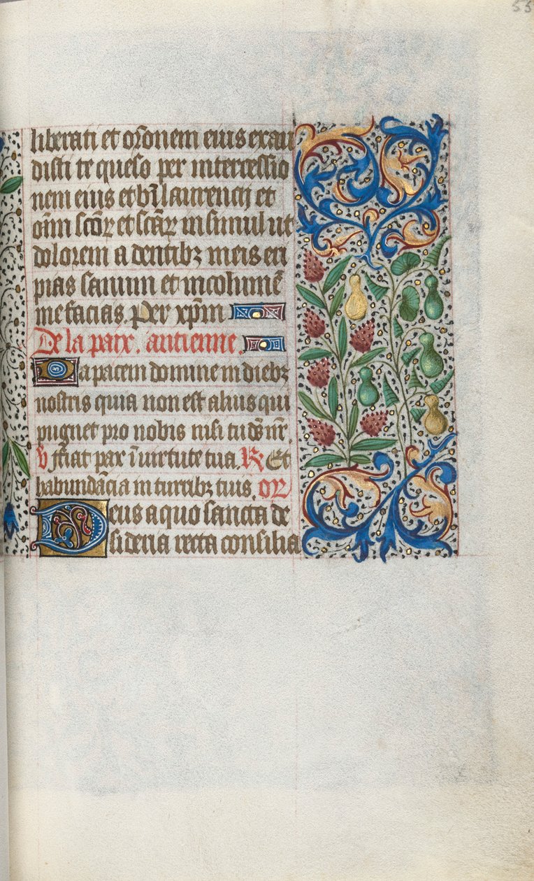 Libro delle Ore Uso di Rouen: fol. 55r, c. 1470 da Master of the Geneva Latini