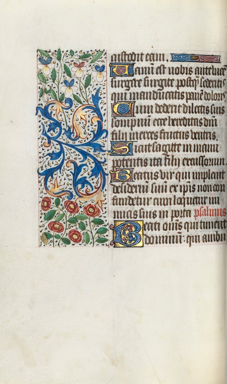 Libro delle Ore Uso di Rouen: fol. 68v, c. 1470 da Master of the Geneva Latini
