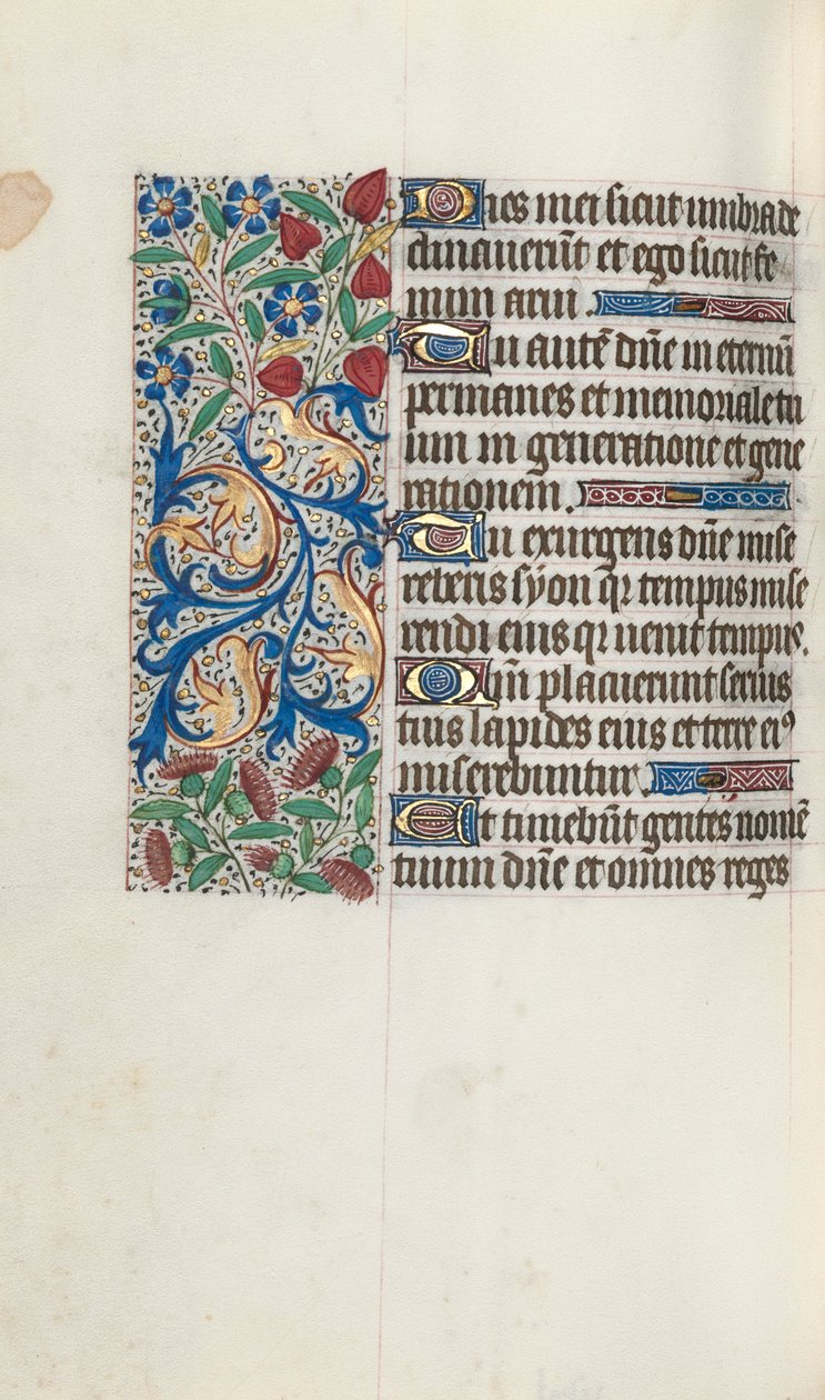 Libro delle Ore Uso di Rouen: fol. 88v da Master of the Geneva Latini