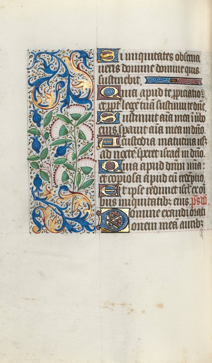 Libro delle Ore Uso di Rouen: fol. 90v, c. 1470 da Master of the Geneva Latini