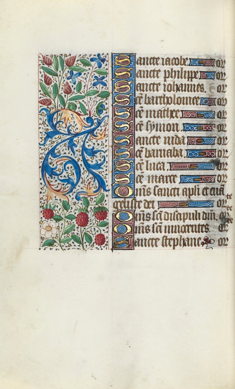 Libro delle Ore Uso di Rouen: fol. 93v, c. 1470 da Master of the Geneva Latini